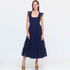 Hill House | Navy Tulle Ellie Nap Dress, Size M
